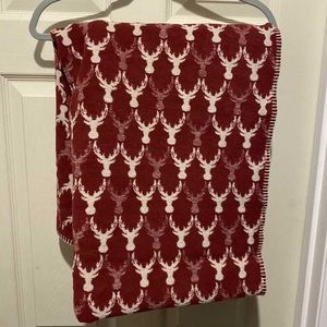 PAD Concept Deer Antler Head Reversible Throw Blanket. Beautiful, warm, & large.